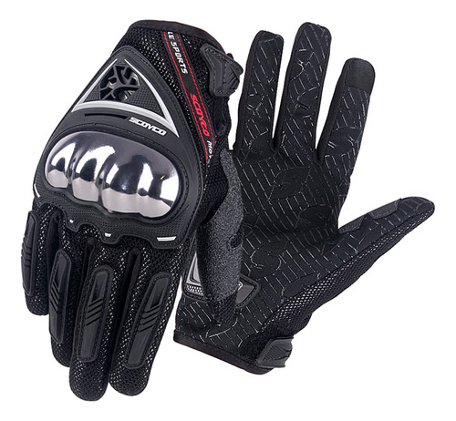 Scoyco Guantes De Moto Race Extreme Sports Para Hombre (negr