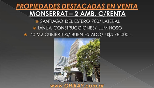Imagen 2 de 18 de 2 Amb. Constitución. Santiago Del Estero 700. 40m2 Ianua