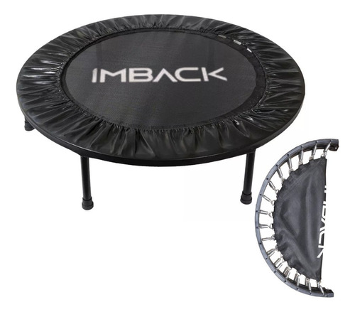 Mini Trampolin Plegable Cama Elastica Fitness Gym 102 Cm Color Negro