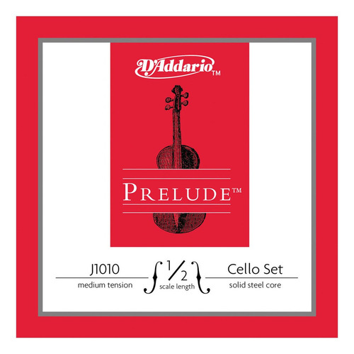 Encordado Daddario J1010 1/2m Prelude Media Para Cello 1/2