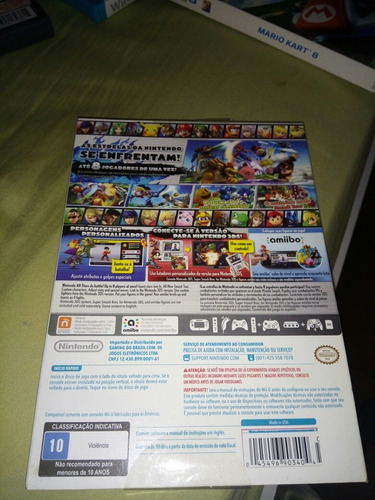 Super Smash Bros Wii U Midia Fisica Edição Nacional Com Luva