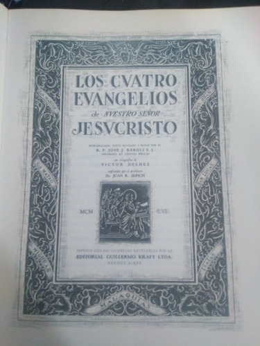 Bello Libro Los 4 Evangelios De Nuestro Señor Jesucristo (Usado)