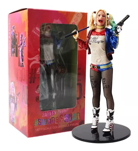 Boneca Action Figure Arlequina Ou Harley Quinn Esquadrão Suicida 18cm