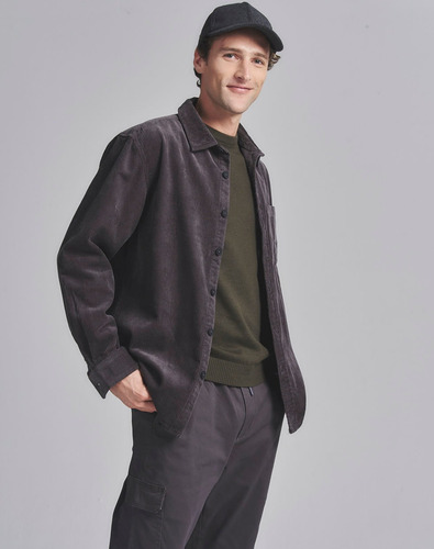 Imagen 2 de 8 de Sobrecamisa Terje, Relaxed Fit, Hombre, Algodón Vison Equus