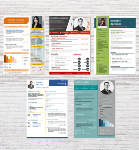 10 Plantillas Cv Curriculum Vitae Profesional Editable Word