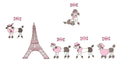 Vinilo Decorativo Torre Eiffel Paris - Papel Tapiz Adhesivo