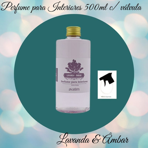 Perfume P/ Interiores Lavanda E Âmba Avatim 500ml C/ Válvula