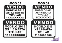 Comprar Vinilo Calco Cartel Vendo Auto X3 Unidades 