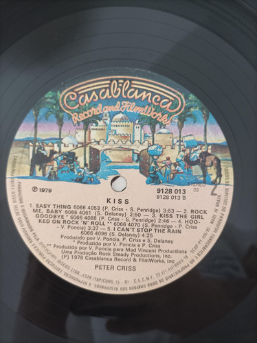 Lp Vinil Kiss Peter Criss Com Encarte (Usado)