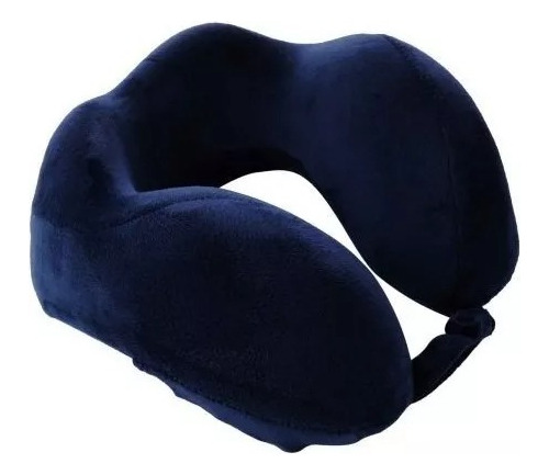 Almohada Viajes Avion Para Cuello Cervical Inteligente Color Navy