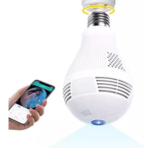 Cámara De Seguridad 360 Bombillo Discreta Wifi Led