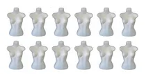 Comprar 12 Maniquies Torso Hueco Plastico Blanco Exhibidores