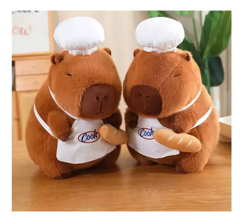 Juguete De Peluche Capybara Chef De 40 Cm, Bonito Juguete In