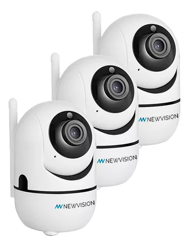 Kit X 3 Camaras De Seguridad Casa Ip Newvision Wifi Vision C