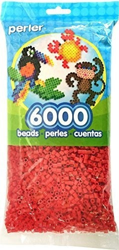 Perler Beads Red Bead Bag 6000 Cuenta