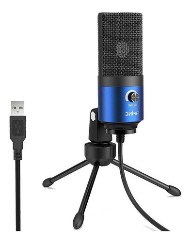 Micrófono Fifine K669 condensador cardioide azul