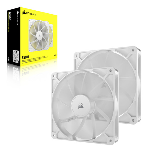 Ventilador Corsair Rs140 140 Mm Pwm Daisy-chain Branco De Ba
