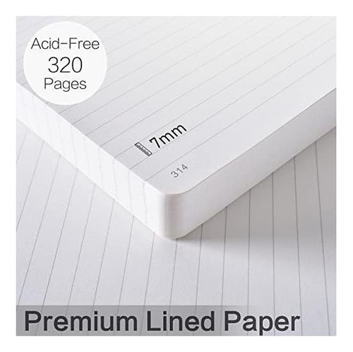 Portátil Gosirm Journal Para Escribir, 320 Páginas Diarios X