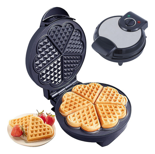 Waflera Eléctrica Para Waffles En Forma De 5 Corazones