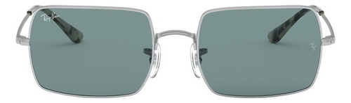 Lente Solar Ray-ban Rectangle 0rb1969 Sin Género 1 Protec Uv Color 919756 Color de la lente Azul Color de la varilla Plata Color del armazón Plata Diseño Protección UV