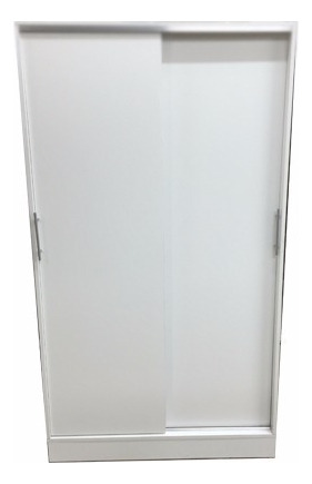 Placard Muebles Hedi 1.80M 100 x 180 color blanco de melamina con 2 puertas  corredizas