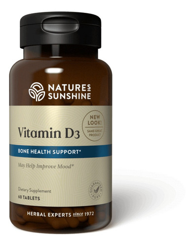 Natures Sunshine Vitamin D3 60tabs Sabor Neutro