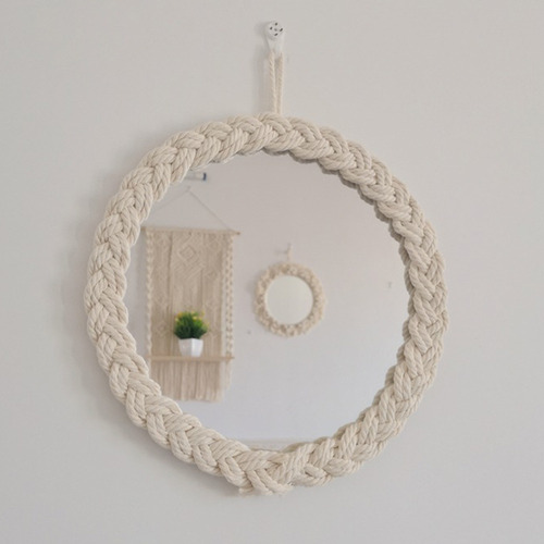 (j) Adornos Escultóricos Colgantes De Macramé Tejido Con Esp