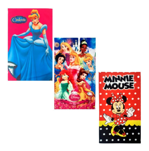 Kit de 3 toallitas redondas para niños Class Girl Hand Face