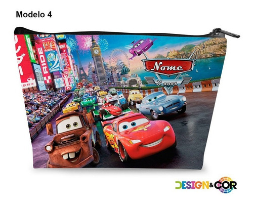 Imagem 4 de 5 de Kit 10 - Necessaires Personalizado Tema: Carros