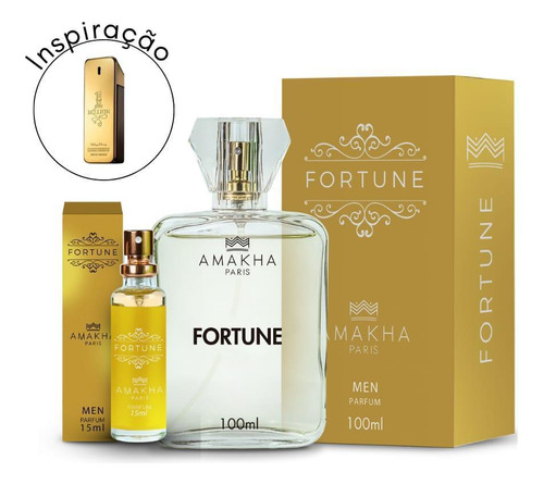 Kit Perfume Fortune 100ml E 15ml Amakha Paris
