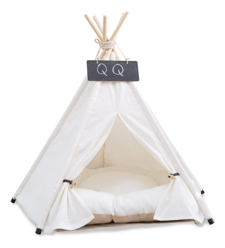 Tipi Para Mascotas Con Cojin Para Perros Y Gatos, Casa De Ca