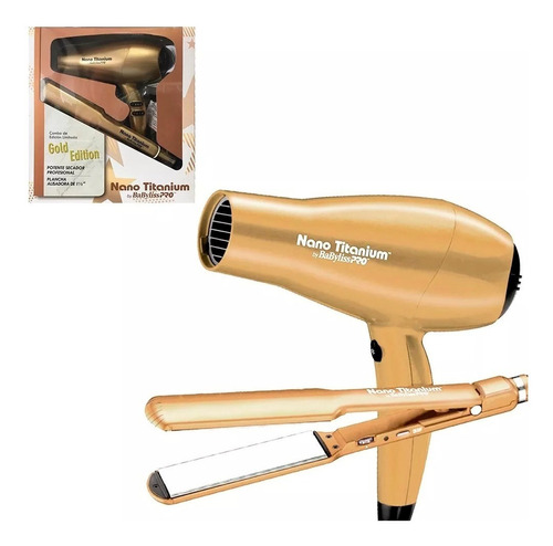 Kit Babyliss Planchita 9559 + Secador 2200w Gold Edition