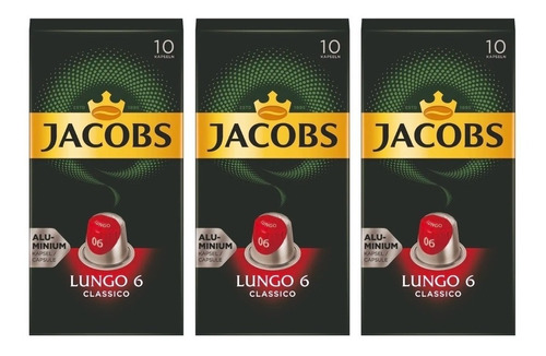 Capsulas Nespresso Compatibles Jacobs Lungo X30 Francia