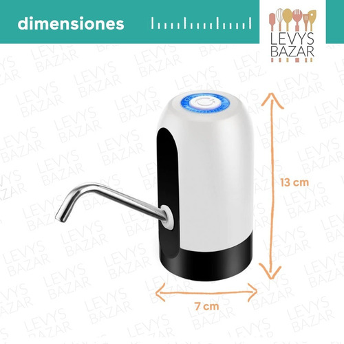 Imagen 4 de 9 de Dispenser De Agua Electrico Usb Bomba Dispensador Bidones