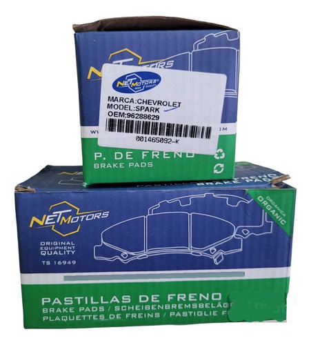 Pastilla De Freno Delanteras Chevrolet Spark 800cc / 1000cc 