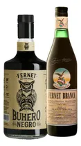 Comprar Aperitivo Fernet Buhero Negro + Branca Botella 700ml Pack X2