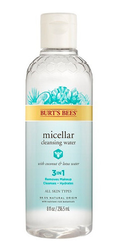 Imagen 1 de 3 de Agua Micellar Burt's Bees Coconut & Lotus 236 Ml