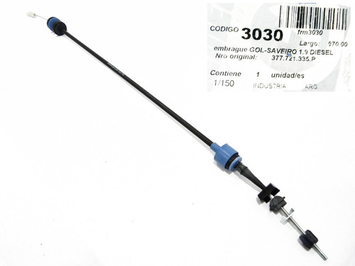 Imagen 5 de 7 de Guaya De Embrague Volkswagen Gol Saveiro 1.8