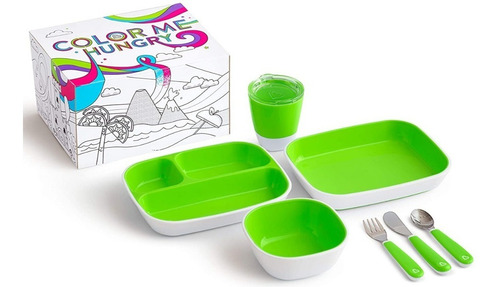 Munchkin Color Me Hungry Juego De Comedor X 7 Piezas Niños