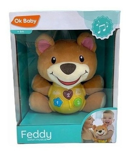 Peluche Feddy Safari Con Luz Y Sonido Tm1 Ok0204 Ttm