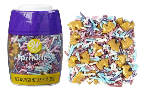 Sprinkles Mix Unicornio Comestible 60gr Wilton Reposteria