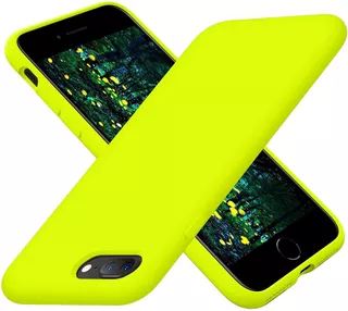 Funda iPhone 7 Plus/ iPhone 8 Plus De Silicona - Verde Fluo