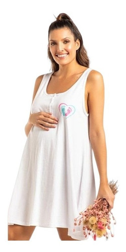 Camisón Maternal Musculosa Florcitas 22126