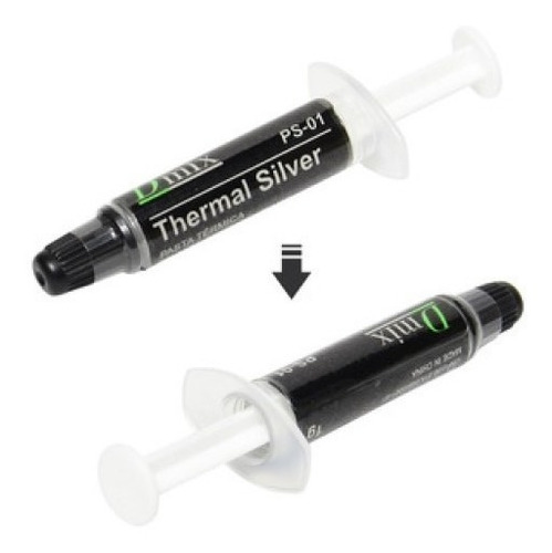 Imagem 5 de 10 de Pasta Térmica Dmix Thermal Silver 1g Ps01 Prata