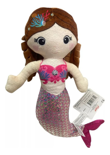 Muñeca Sirena Peluche Felpa Suave Regalo Niña Princesa