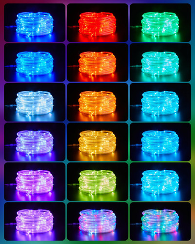 Luces De Cuerda Led Cambiantes Para Exteriores 22 M 16 Color