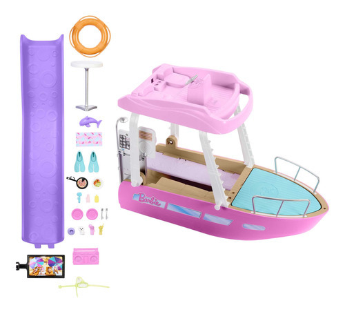 Barbie Set De Juego Bote De Los Sueños Dream Boat +20 Pzs (Usado)