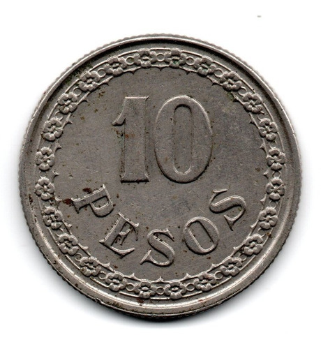 Paraguay Moneda 10 Pesos Año 1939 Km#19