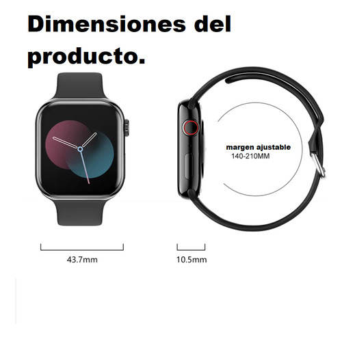 Isdewatch Watch 10 Pro Max Reloj Inteligente Con Correa De Hebilla Smartwatch Bluetooth, Pantalla Táctil De 1.9 Pulgadas Sensor Cardíaco Y Oxígeno Llamadas Notificaciones Negro