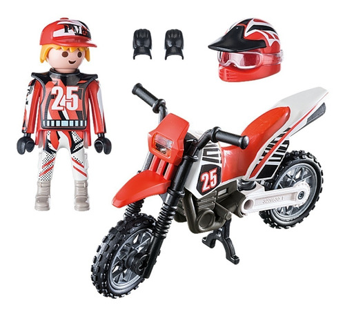 Personaje Piloto De Motocross 9357 - Playmobil 